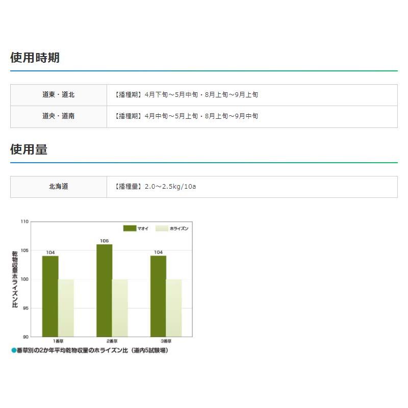種 1kg PVP チモシー マオイ 北海道用 雪印種苗 米S 代引不可 (海外持出禁止 登録品種名:マオイ 農林水産省品種登録:第24855号) |  | 01