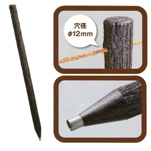 5本 擬木杭150 直径 60×1500mm 3穴付 樹脂製 擬木くい 杭 くい 支柱 園芸 ガーデニング 公園 造園 公共 工事 サンポリ 代引不可 北海道不可 個人宅配送不可 |  | 01