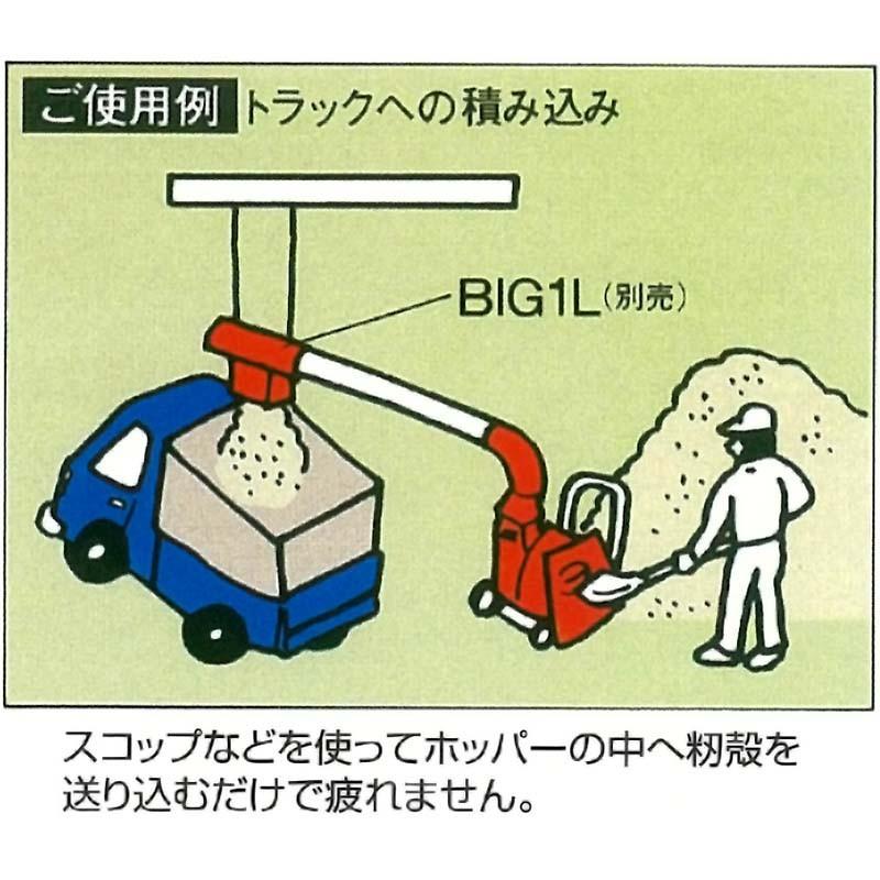 大量　もみがら　120kg 最安値 個人宅配送不可 もみがら搬送機 もみがらトップ MT-80F 普及型