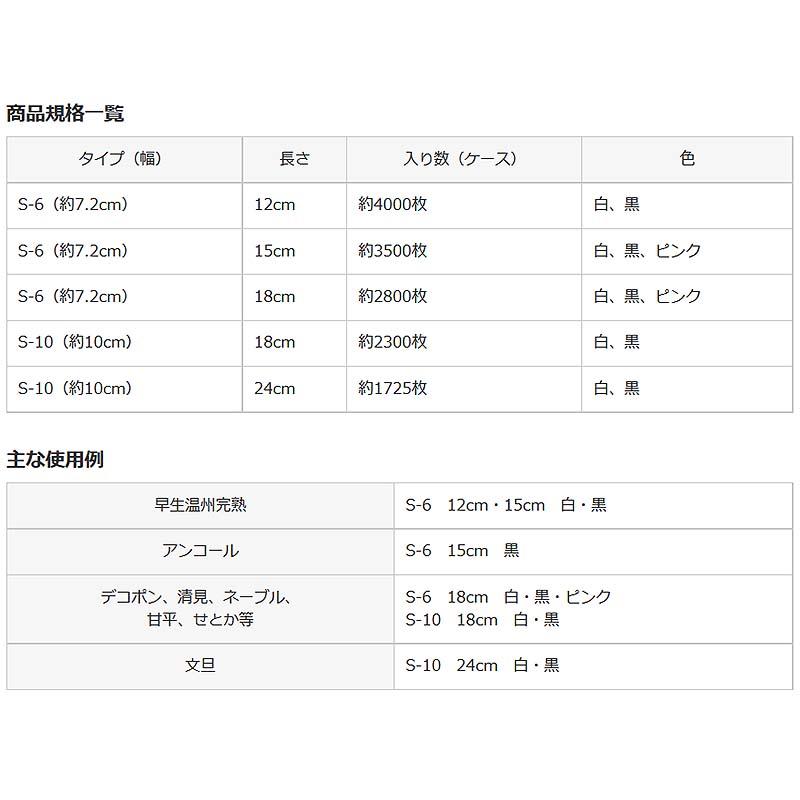 2800枚 果実袋 サンテ S-6 18cm 白 果面保護 ミカン 日焼防止 着色促進 樹上越冬 など みかん 伸縮性 耐久性 縛る必要なし 回収 保管 簡単 東レコムズ D |  | 04