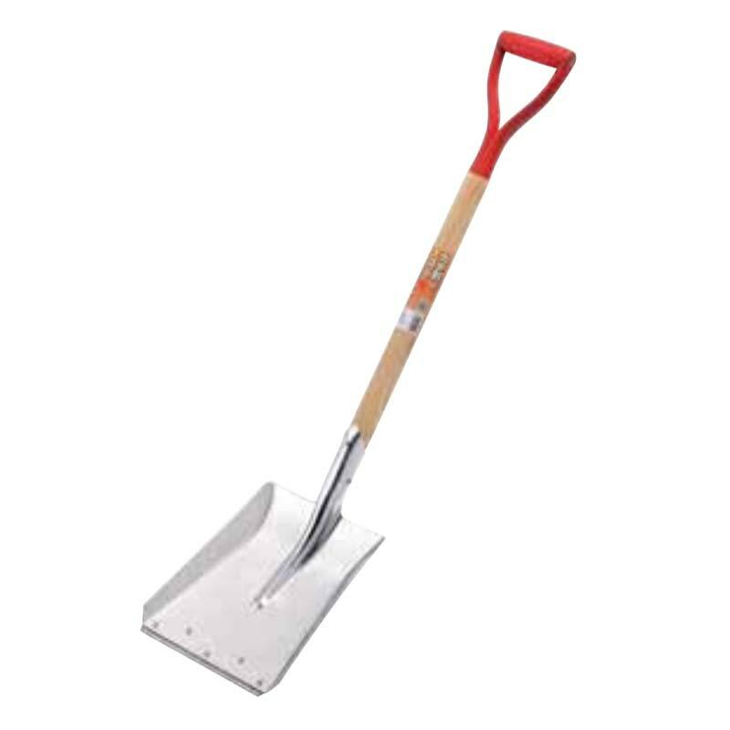 カチ割り搭載スコップ 角 22110 ステンレス先金付 雪かきスコップ 浅野木工所 H | 浅野木工所