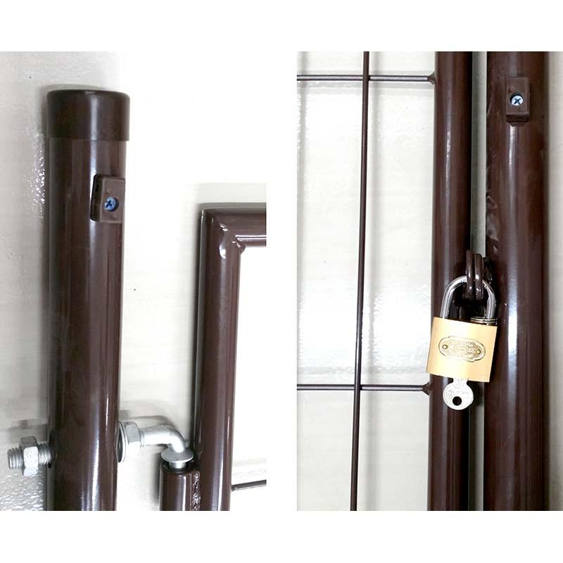 扉のみ 茶 アニマルフェンス 1.5m用 扉 鍵付 片開き PG-150 ブラウン ガーデンゲート 景観対策 プラスワイズ シN 代引不可 BRG15 |  | 01