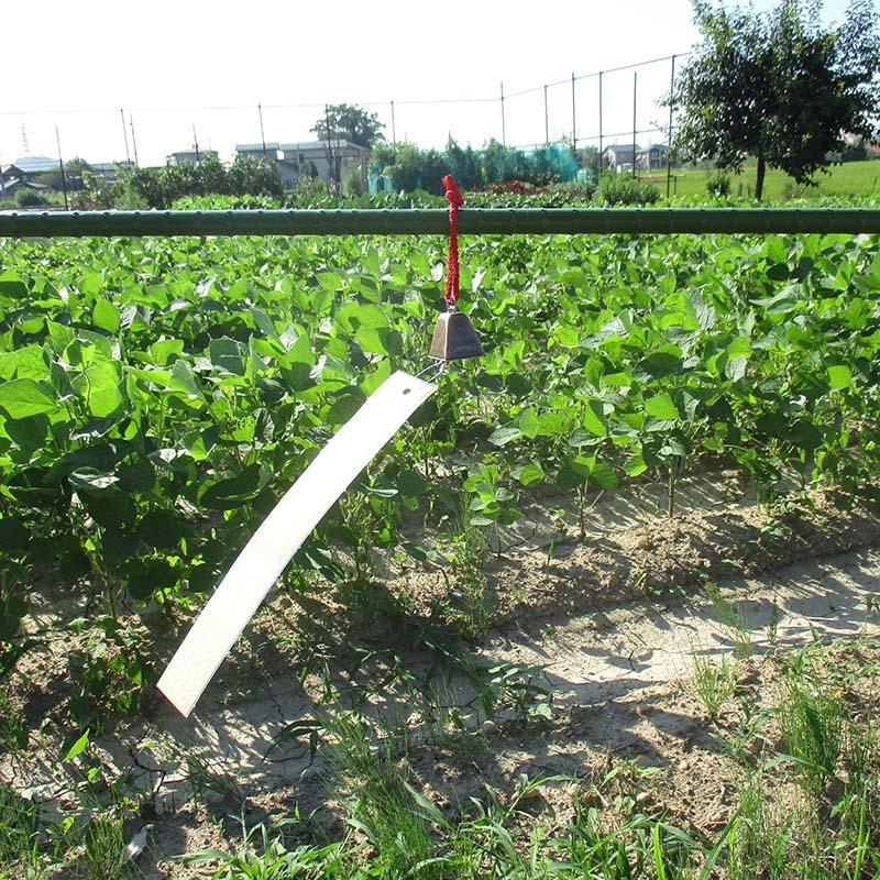 防鳥 風鈴花壇 ホログラムの短冊付き風鈴 コンパル アサノヤ産業 D | アサノヤ産業 | 01