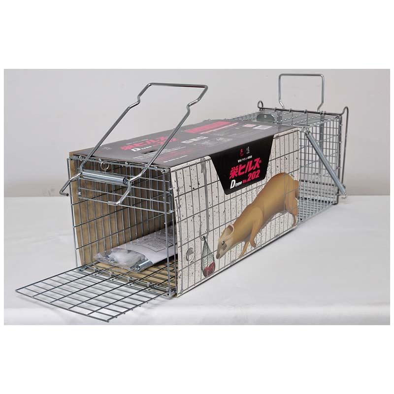 D type No.202 IT-2 イタチ 約W200×H200×D610mm 捕獲器 退治 撃退 害獣駆除 日本製 栄工業 T野D |  | 01