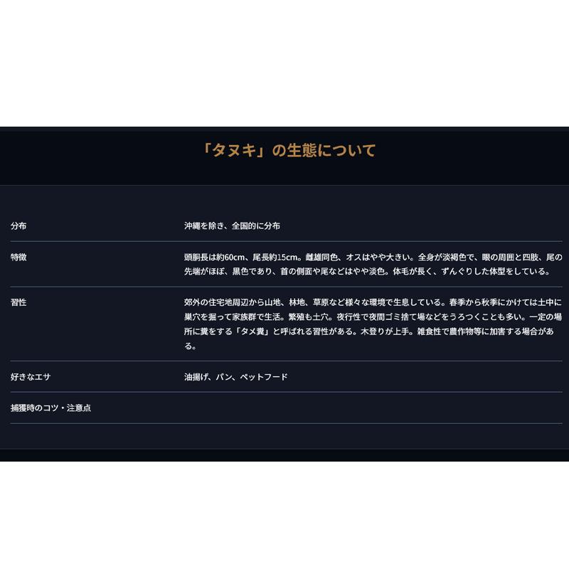 D type No.305 TN-5 イタチ タヌキ たぬき 狸 保護用 捕獲器 退治 撃退 害獣駆除 日本製 栄工業 T野D |  | 06