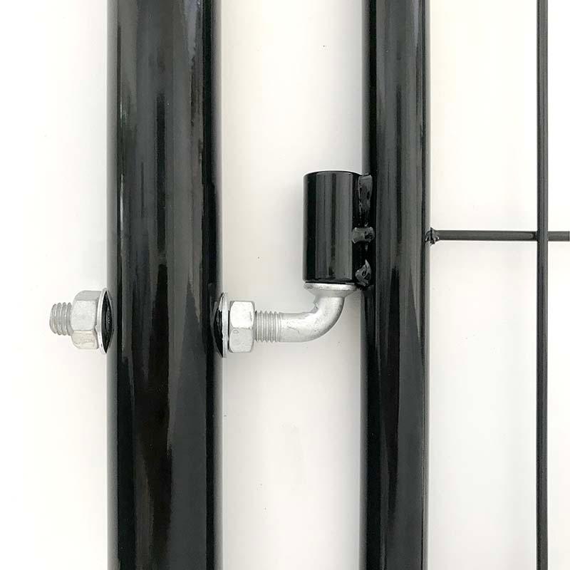 扉のみ 黒 アニマルフェンス 1.2m用 扉 鍵付 片開き PG-120-B ブラック ガーデンゲート プラスワイズ シN 代引不可 BKG12 | SHINSEI | 01