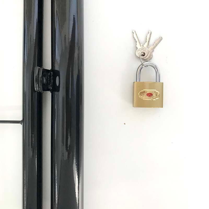 扉のみ 黒 アニマルフェンス 1.5m用 扉 鍵付 片開き PG-150-B ブラック ガーデンゲート プラスワイズ シN 代引不可 BKG15 | SHINSEI | 02