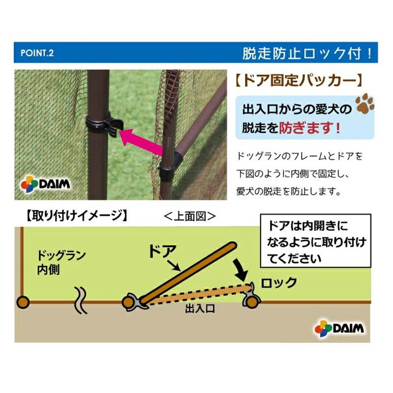 10セット ドアのみ ドッグランセット用ドア 高さ90cm×幅90cm 小動物侵入防止柵 ドックラン 第一ビニール 第B 代引不可 |  | 02
