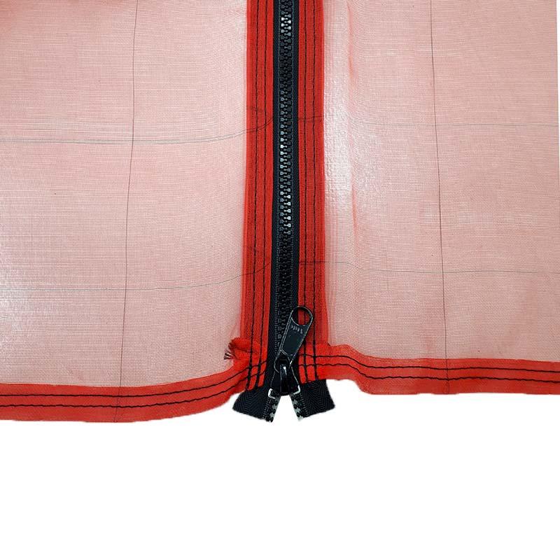 防虫つまネット シングルファスナータイプ 赤 XR-2700 目合0.8mm 幅3000mm 高さ2500mm ビニールハウス 入口用 ネット ハウス用品 農業 日本ワイドクロス サT DZ |  | 01