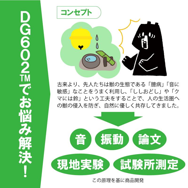 鹿・鳥獣バリア DG602TM 電池付 鹿 猪 熊 鳥 カモシカ イノシシ ツキノワグマ カラス 対策 撃退 農業 農作物 畑 被害 害獣 獣害防止 大樹トレーディング 新E DZ |  | 02