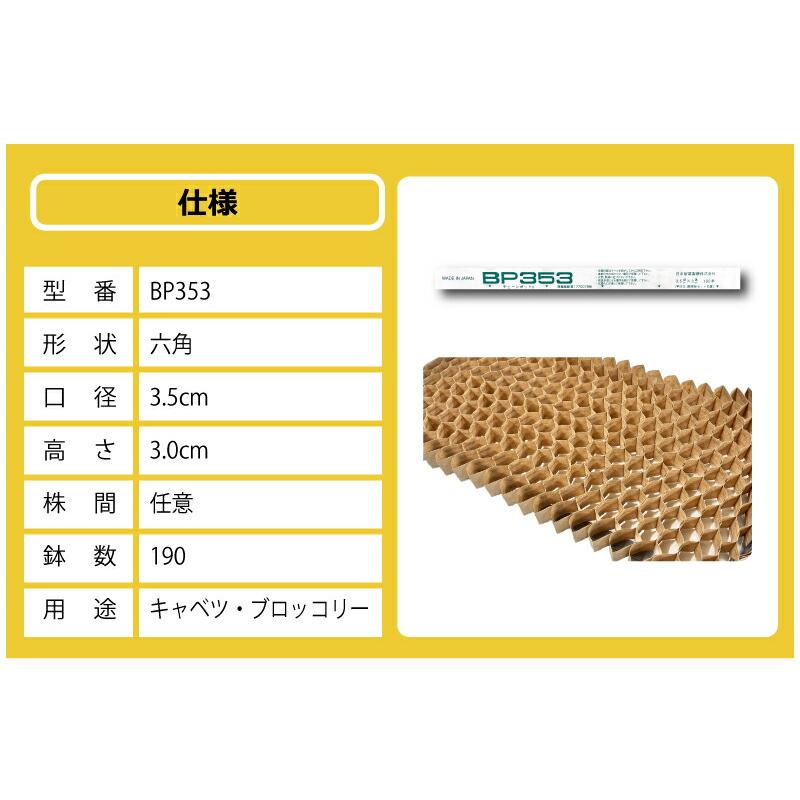 BPチェーンポット BP353 150冊 (個) 190鉢 播種 種まき 育苗 キャベツ ブロッコリー bp353 チェーンポット 紙筒 ひっぱりくん ニッテン 日本甜菜製糖 タS D |  | 13