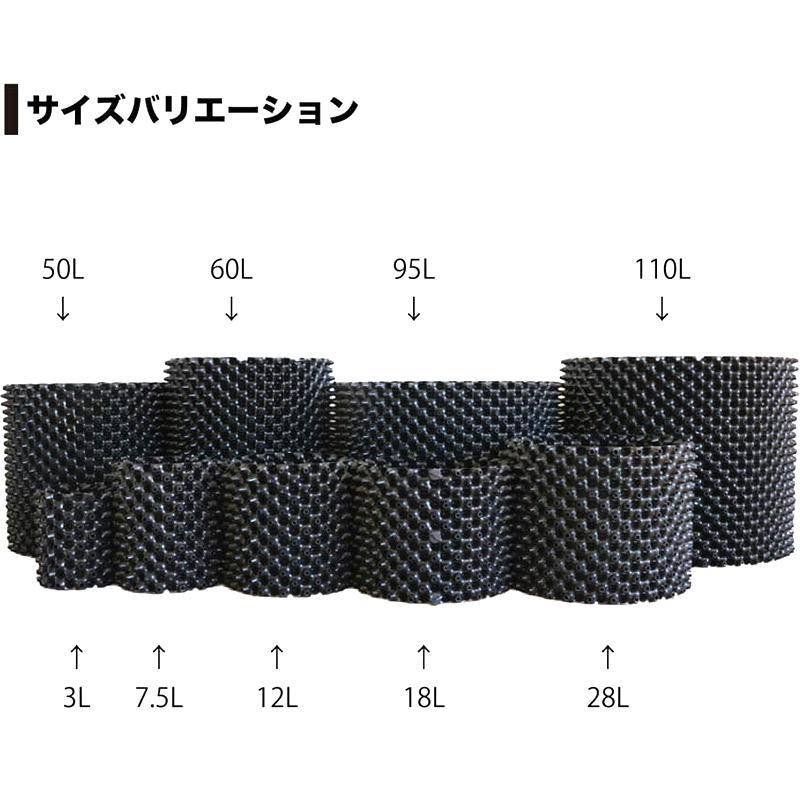 5個 果樹向けポット ルートプラスポット 12L 高さ250mm×内寸径255mm GS-AP250M RootPlus 南栄工業 根巻き防止 空気剪定 高耐久 D |  | 06