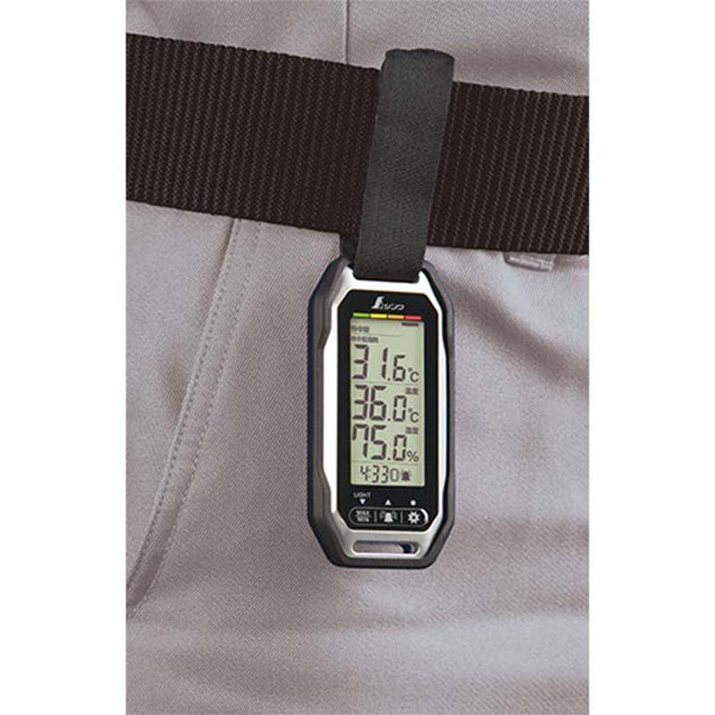 ポータブル簡易熱中症計 Plus 防塵・防水 バイブレーション機能付 73239 シンワ測定 H |  | 01