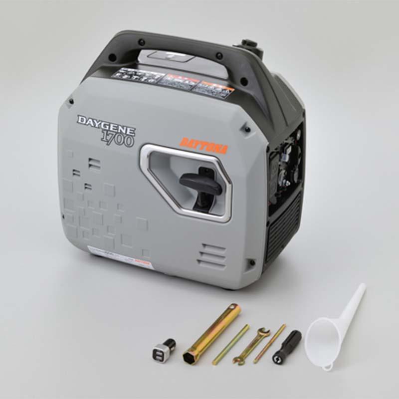 ダイジェネ1700 デイトナ 1700VA 静音型 インバーター 発電機 26219 リコイルスターター式 DAYGENE1700 DAITONA D | 