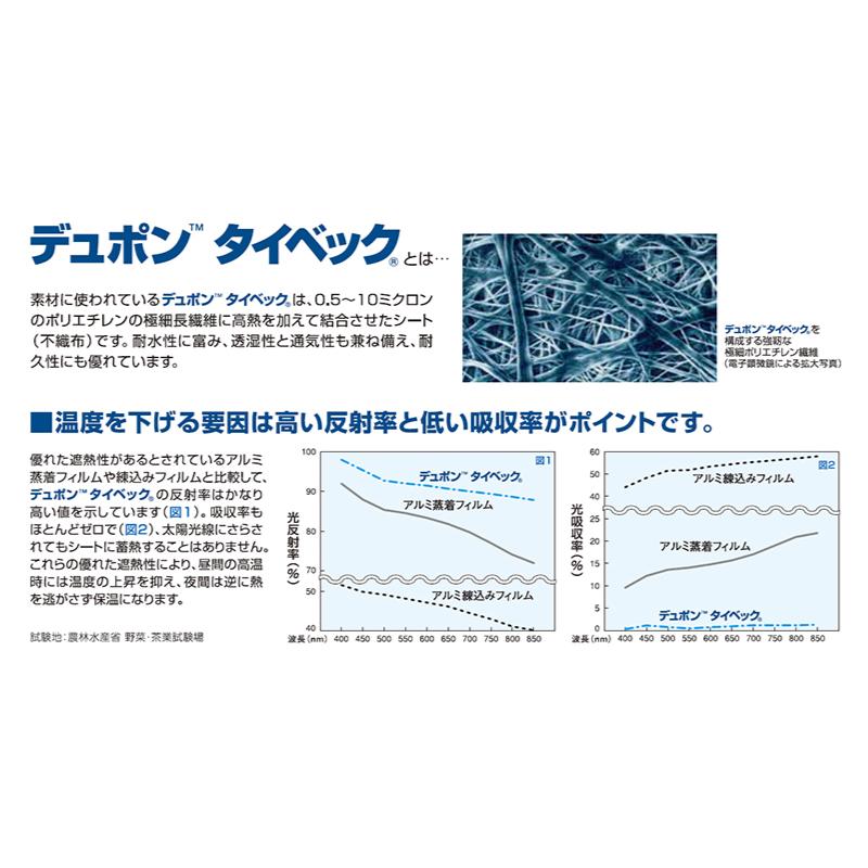 5本 タイベック マルチ 700AG 0.3m×100m 白 野菜 フルーツ 花卉 遮熱性 通気性 透湿性 アザミウマ対策 農業資材 カ施 個人宅配送不可 代引不可 受注生産品 |  | 09