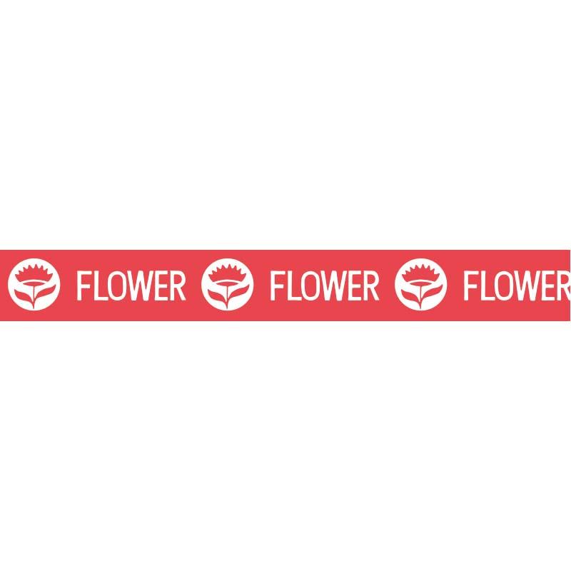 80巻 たばねらテープ 640-FPS HVPS-CP20 20mm×100m ピンク地に白文字でFLOWER ニチバン 日A D |  | 01