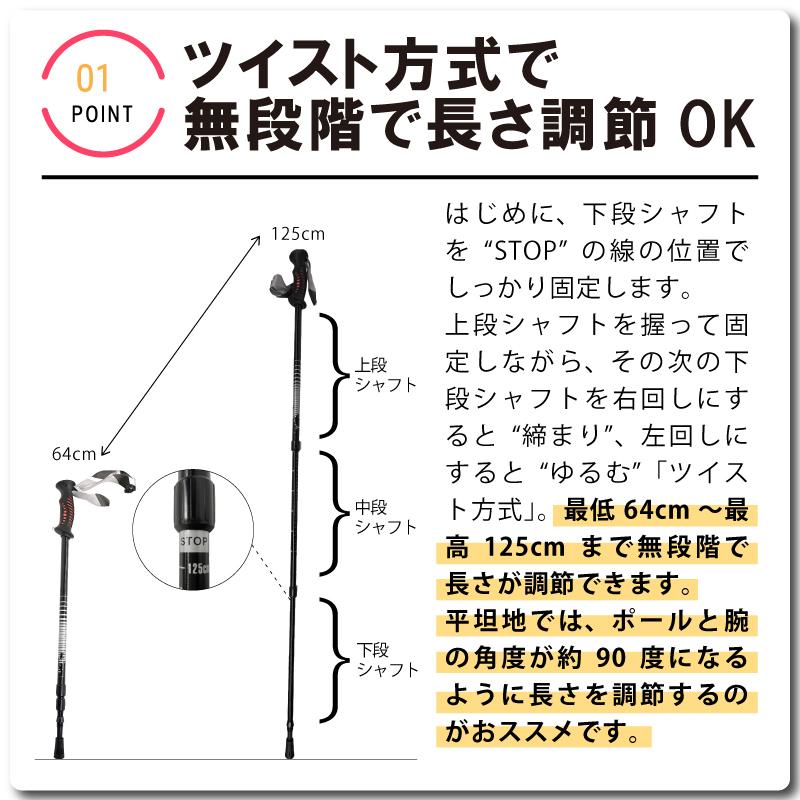 コンパル TS-125 トレッキングポールセット ストック 杖 雪山 登山 トレッキング スノーシュー スキー 軽量 グリップ I型 アサノヤ産業 DZ |  | 02