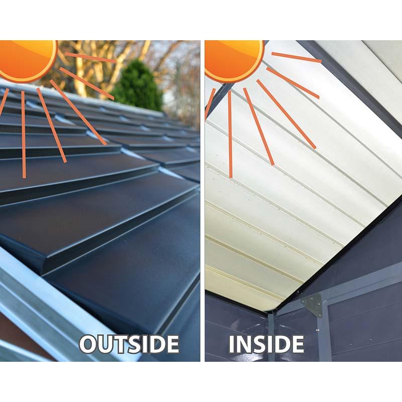 スカイライト 4×6 121cm×177cm ミッドナイトグレー 物置 収納庫 屋外 おしゃれ ポリカーボネート ストレージ サイクルポート DIY カノピア Wセ 代引不可 |  | 02