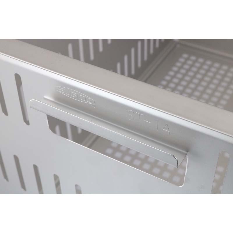 軽量ステンレスコンテナ ST-1A290 底面高通気タイプ 515×340×H290mm 丈夫で長持ち 食品工場 収穫 水切り 洗浄 運搬 保管 スギコ産業 代引不可 |  | 02