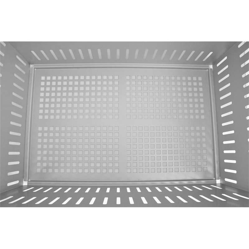 軽量ステンレスコンテナ ST-1A290 底面高通気タイプ 515×340×H290mm 丈夫で長持ち 食品工場 収穫 水切り 洗浄 運搬 保管 スギコ産業 代引不可 |  | 03
