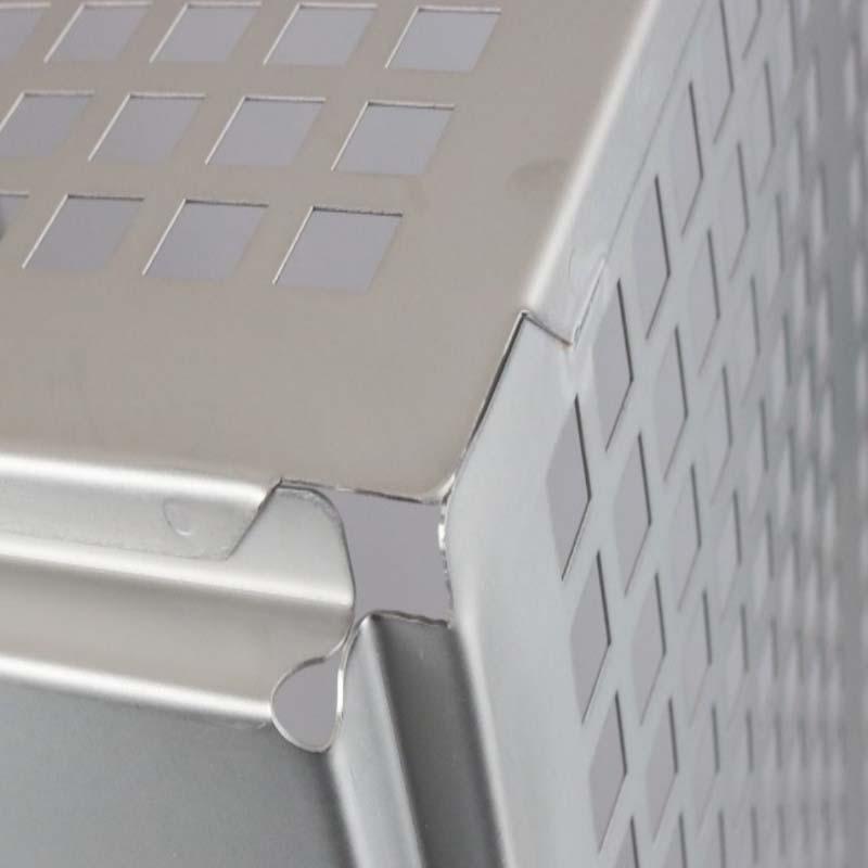 軽量ステンレスコンテナ ST-2A290 側面高通気タイプ 515×340×H290mm 丈夫で長持ち 食品工場 収穫 水切り 洗浄 運搬 保管 スギコ産業 代引不可 |  | 05