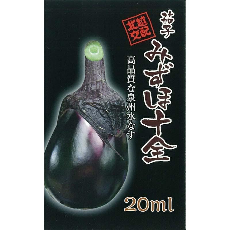 種子 20ml ナス みずほ十全 北越交配 栽培用 野菜タネ 野菜種子 野菜のタネ なす 茄子 北越農事 D | 