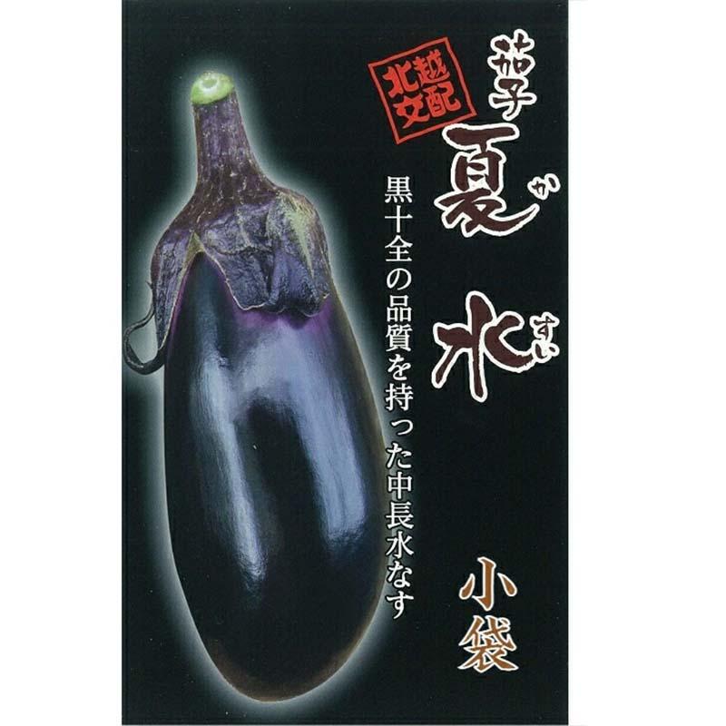 種子 0.6ml ナス 夏水 小袋 かすい 北越交配 栽培用 野菜タネ 野菜種子 野菜のタネ なす 茄子 北越農事 D | 