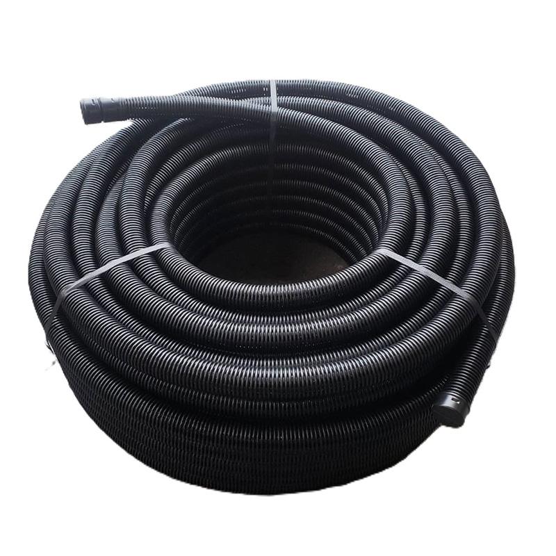 暗渠パイプ 直径50mm 100m 有孔 キャップ付 ソケット付 PE暗渠排水管 穴あき二重壁 水はけ 水たまり解消 T産 代引不可 |  | 01