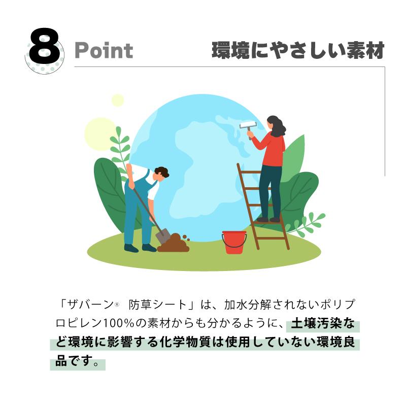 防草シート セット ザバーン 240G グリーン 幅1m×長さ5m Uピン10本付 10年 耐久 芝生 草 庭 雑草防止 雑草対策 雑草抑制 透水性 高耐久 グリーンフィールド DZ |  | 10