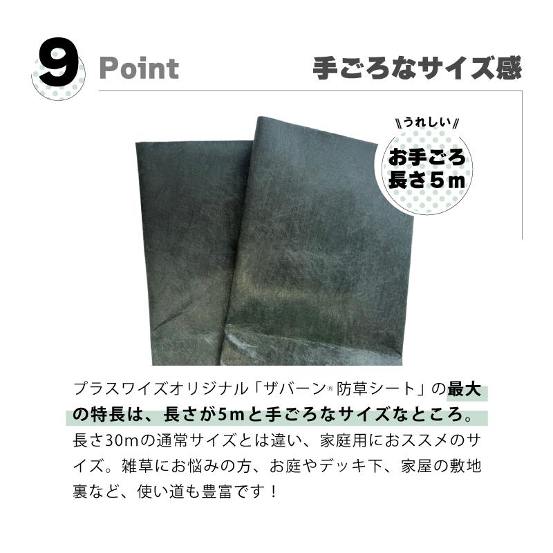 防草シート セット ザバーン 240G グリーン 幅1m×長さ5m Uピン10本付 10年 耐久 芝生 草 庭 雑草防止 雑草対策 雑草抑制 透水性 高耐久 グリーンフィールド DZ |  | 11