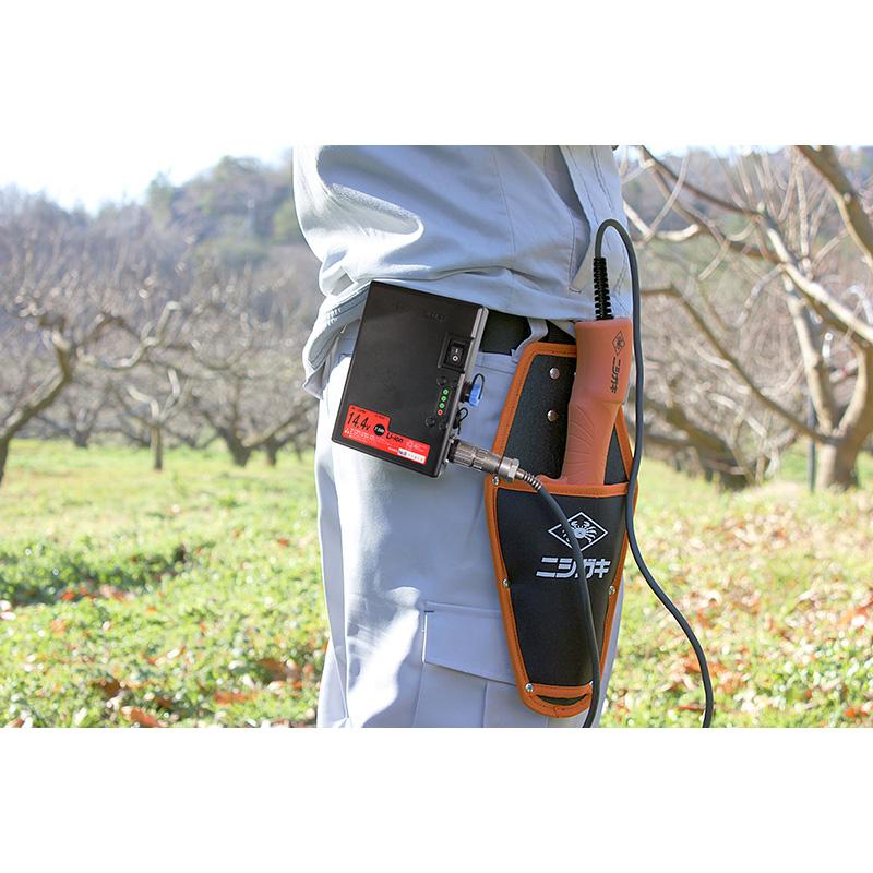 ニシガキ N-948 太丸ハンディー芽切 バッテリー・充電器付 充電式芽切鋏 剪定鋏 バサミ 剪定はさみ 三冨 D |  | 05