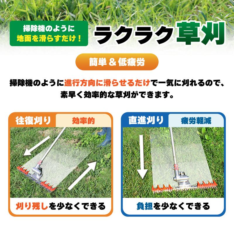 T型バリカン500 N-855 刈幅500mm 刈払機取付用 草刈り 刈込み 除草 刈払 刈払機 雑草 園芸 アタッチメント 飛散防止 上下刃往復方式 ニシガキ工業 三冨DZ |  | 02