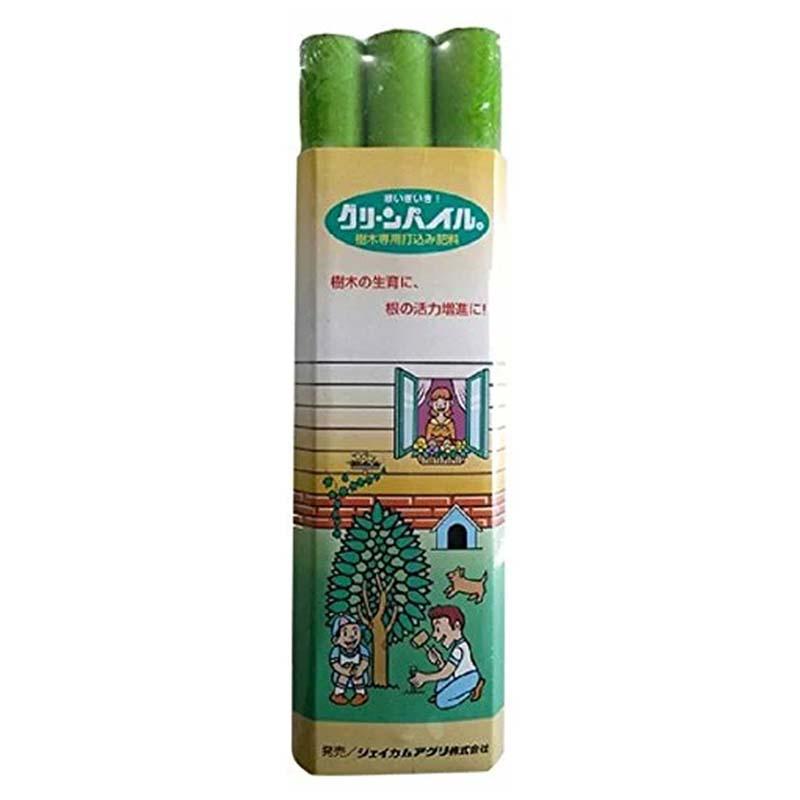 肥料 グリーンパイル スモール 3本入 一般用 打込み肥料 植木専用肥料 栄養 養分 活力剤 庭木 植木 果樹 園芸 ガーデニング ジェイカムアグリ タSDZ | 