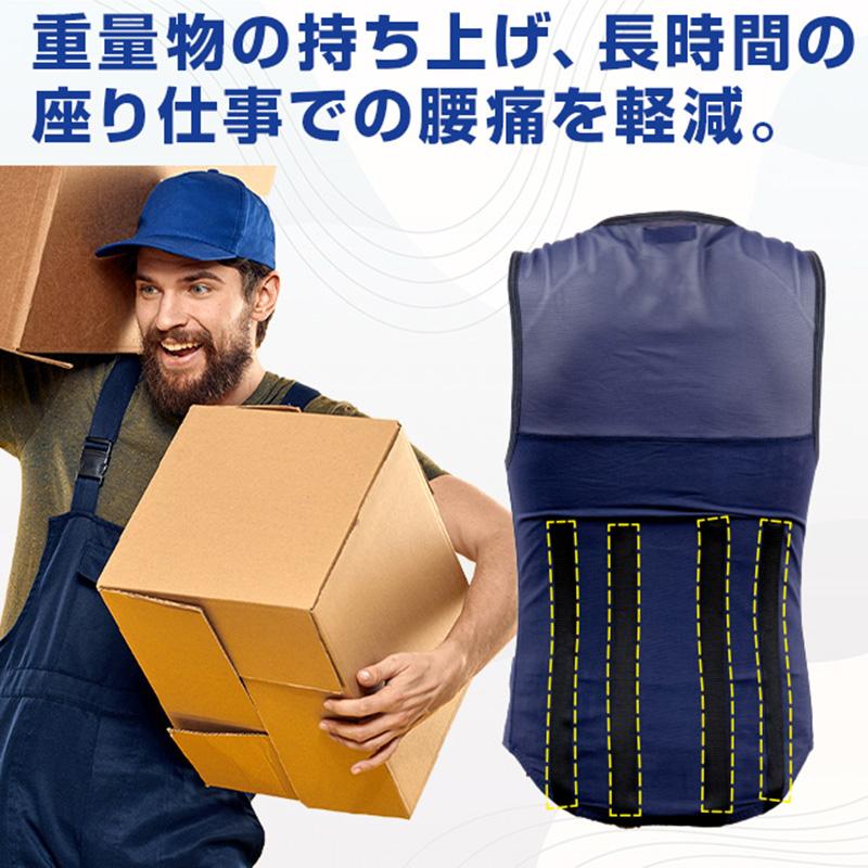 アシストベスト タスケル TA-001 3S/SS/S/M/L/LL/3L ネイビー 男女兼用 アトリエケー 作業補助 介護 農作業 運搬 シB 代引不可 |  | 03