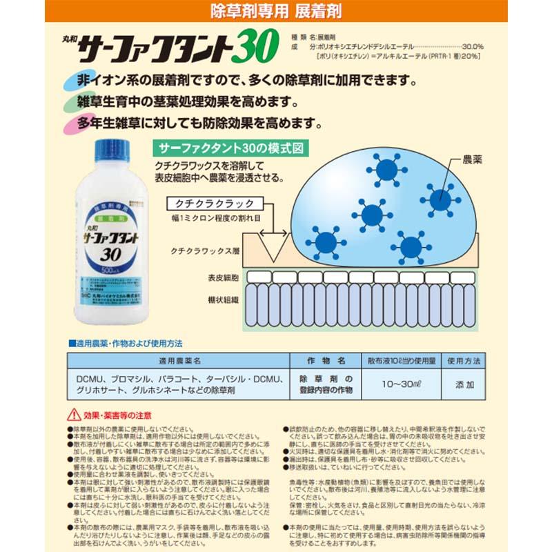 除草剤専用 展着剤 サーファクタント30 5L スプレーアジュバント 除草剤 除草 雑草 抑制 園芸 農業 畑 丸和バイオケミカル 丸TDZ |  | 02