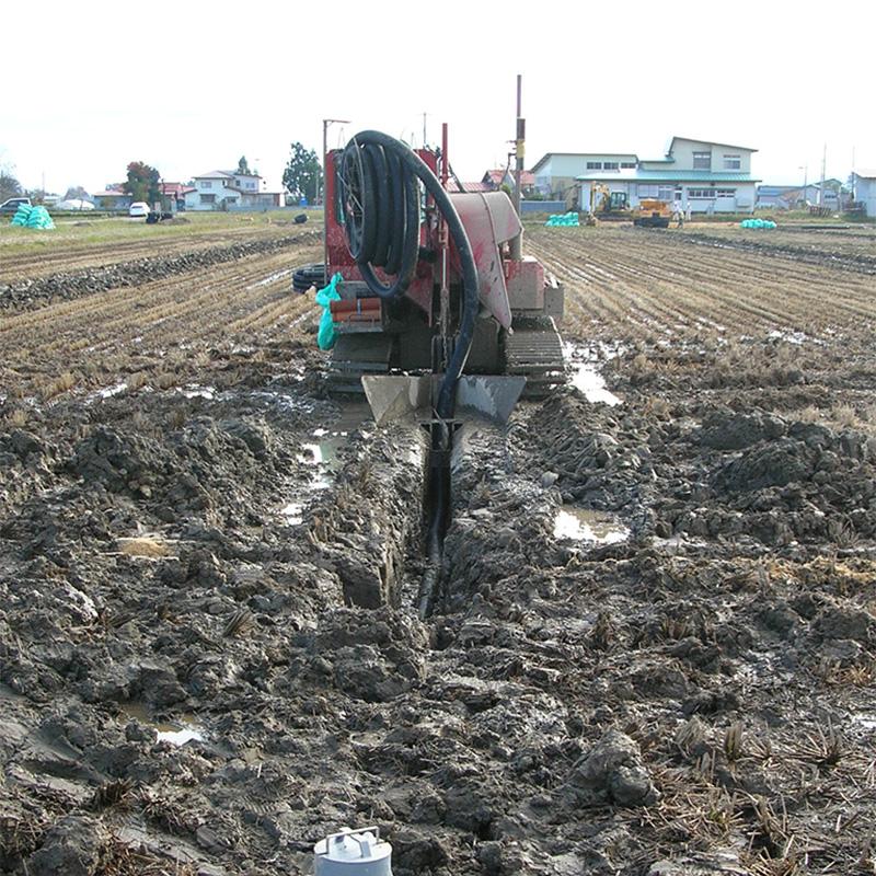 暗渠パイプ 直径75mm 7.5m 有孔 キャップ付 PE暗渠排水管 穴あき二重壁 水はけ 水たまり解消 T産 代引不可 |  | 02