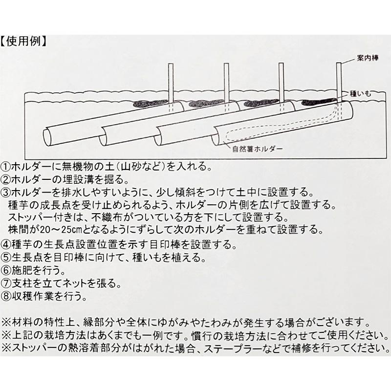 10枚 自然薯ホルダー ストッパー付き JHST イワタニマテリアル [山縣繁一氏監修] 日本製 自然薯シート 栽培シート 自然薯栽培 じねんじょ 山芋 長芋 日A DZ |  | 02