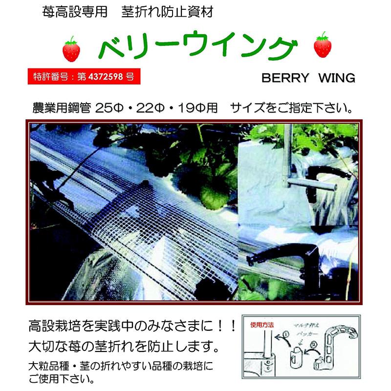 200セット ベリーウィング サンパッカー セット 22mm 矢崎化工 イチゴ栽培 茎折れ防止 高設栽培 ベリーウイング サT D |  | 04