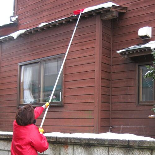 5m コンパル ひさし 屋根雪落とし 5.0m 5本継 組立式 除雪 雪かき 雪庇落とし 雪下ろし カーポート アサノヤ産業 D | アサノヤ産業 | 02