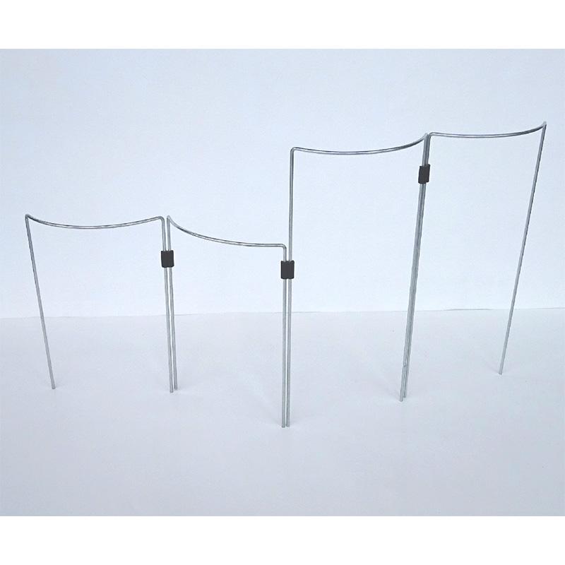 フラワーガード 接続ジョイント付 401-1 (5本1組) 幅12×高さ18×奥3cm  庭 風対策 花ささえ 園芸 支柱 鉢植え プランター ガーデニング 小KD |  | 02