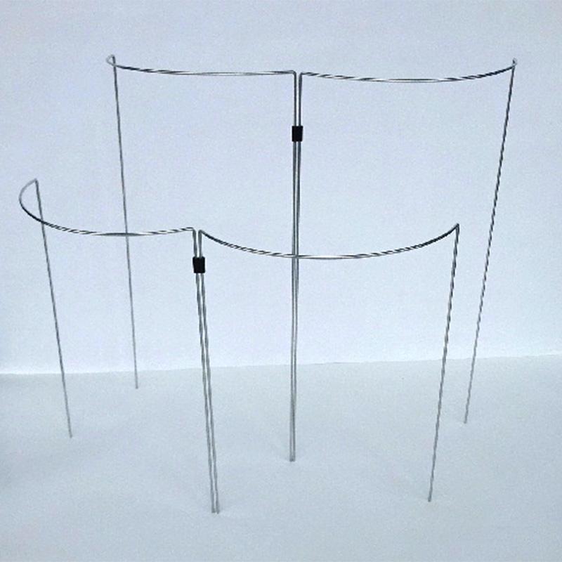 フラワーガード 接続ジョイント付 401-1 (5本1組) 幅12×高さ18×奥3cm  庭 風対策 花ささえ 園芸 支柱 鉢植え プランター ガーデニング 小KD |  | 03