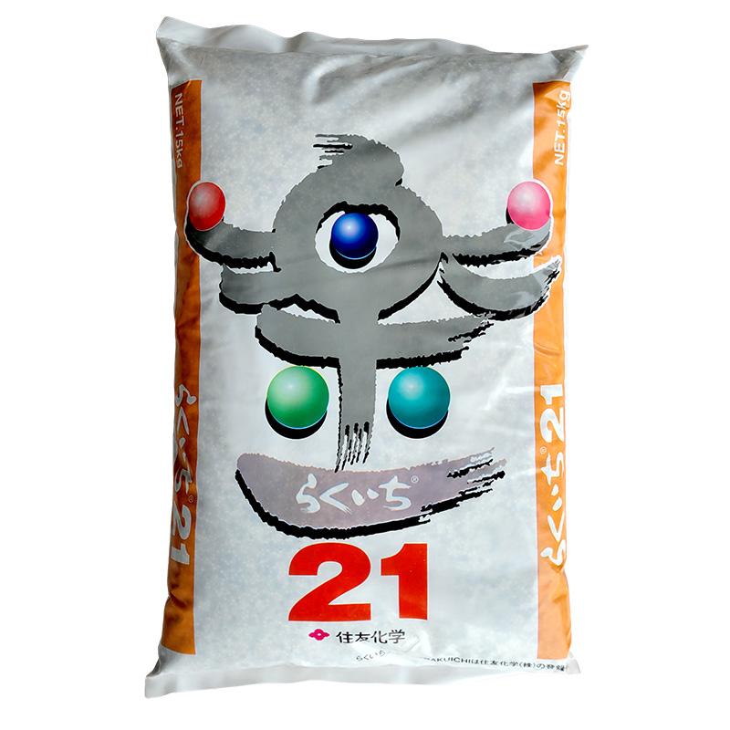 水稲肥料 らくいち 21 15kg 21-11-10 住友化学 コシヒカリ系 楽一 水稲 肥料 倒伏軽減 基肥一発肥料 吉S D | 