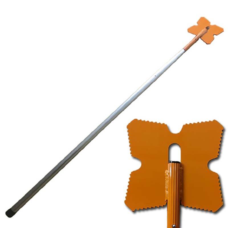 6.85m 5段式 ホッカイ棒 ギザギザ雪切 SO-1020 アルミ 伸縮式 雪落とし 棒 屋根 カーポート 雪おとし 氷柱 つらら 雪庇 雪 落とし おとし 道具 セキカワ フTD |  | 01