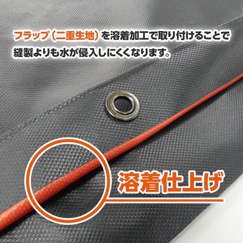ターピー ワイドキャビントラックシート ODグリーン 萩原工業 1.8×1.9m 台形 ダイハツ ハイゼットジャンボ専用 荷台シート スロープ型 DZ |  | 09