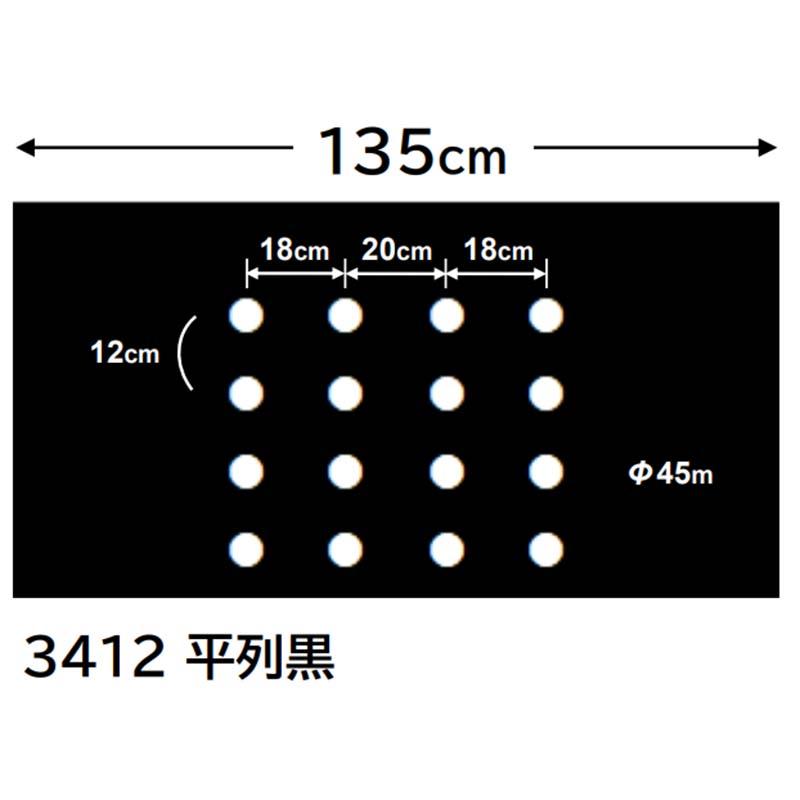 オニオンマルチ 3412 0.02mm×135cm×200m 耐候性 強化フィルム 国産 穴あき 黒マルチ たまねぎ 玉ねぎマルチ ホールマルチ 吉S 代引不可 |  | 01