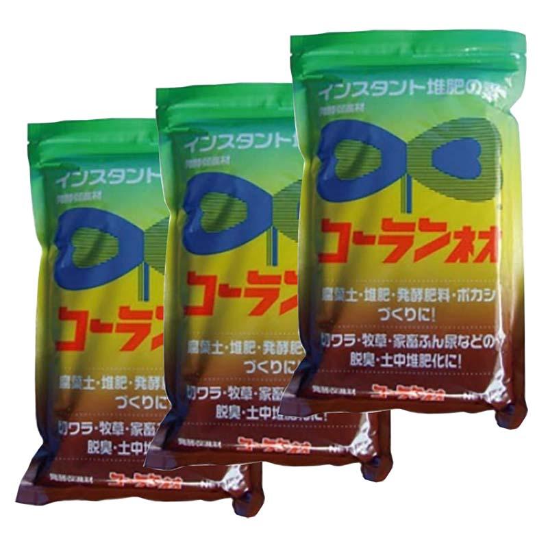 3袋 新 コーランネオ 1kg 腐熟促進 強力脱臭 堆肥 腐葉土 発酵肥料 腐葉土 堆肥 ボカシ 農業 園芸 ガーデニング 切ワラ 牧草 家畜ふん尿 脱臭 香蘭産業 サT DZ | 