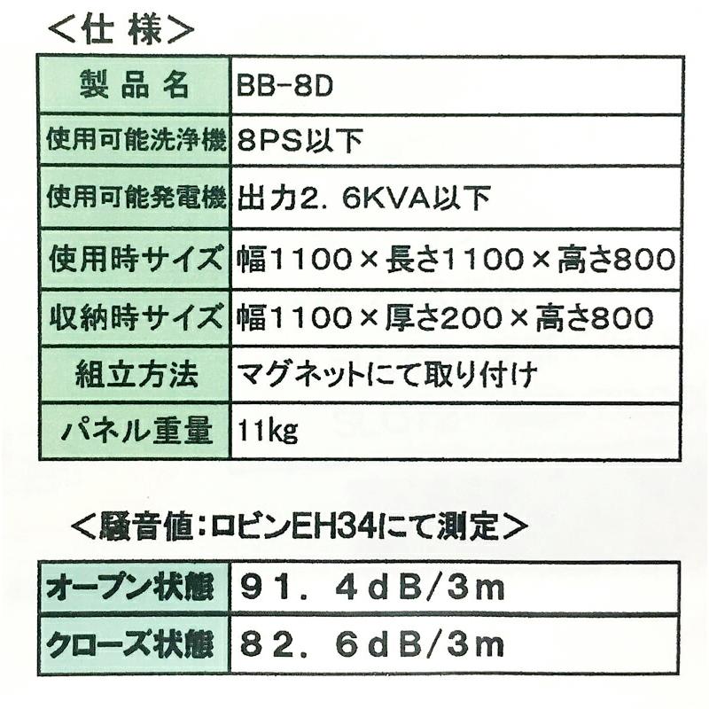 簡易型 防音 ボックス BB-8D 騒音カット フルテック 防J 個人宅配送不可 代引不可 |  | 02