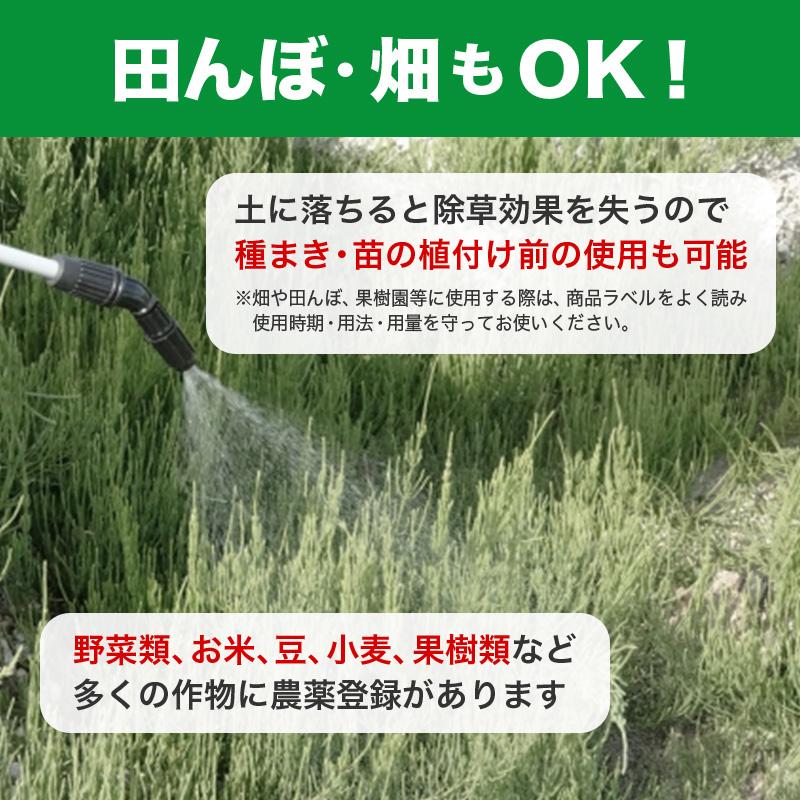 サンフーロン 2L×10本 ケースセット 根まで枯らす グリホサート 系 除草剤 原液 希釈タイプ 水薄めてまくだけ 頑固な スギナ どくだみ Vデ 代引不可 産直 |  | 06