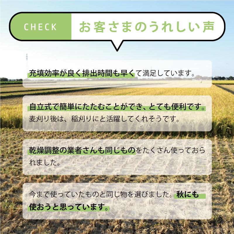 5個　グレンバッグユーススター　1300L　運搬　日B　自立式　おすすめ　稲刈り　フレコン　750kg　ライスセンター　米　田中産業　グレンバッグ　収穫　兼用　一般乾燥機　出荷　D