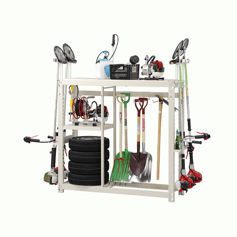 楽天市場 農具収納棚 エコノミータイプ Mrnc 15c 農業用品 刈払機 スコップ などの収納に エムケー精工 金t 公式の Homeofmalones Com